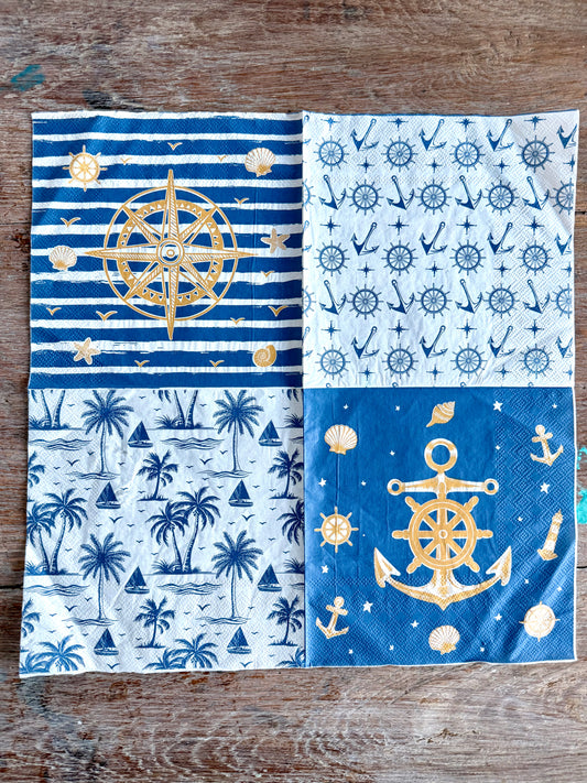 Napkin-Navy Nautical