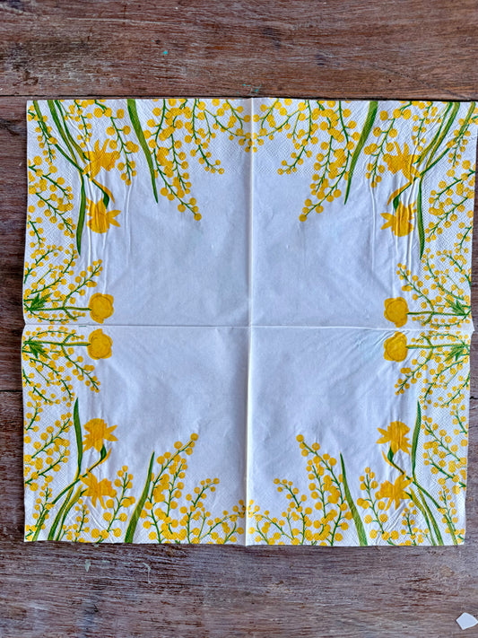 Napkin-Golden Buttercup meadow