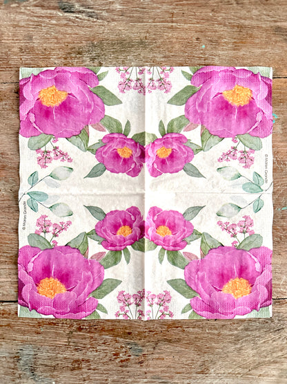 Designer Napkin-Rose Fantasy