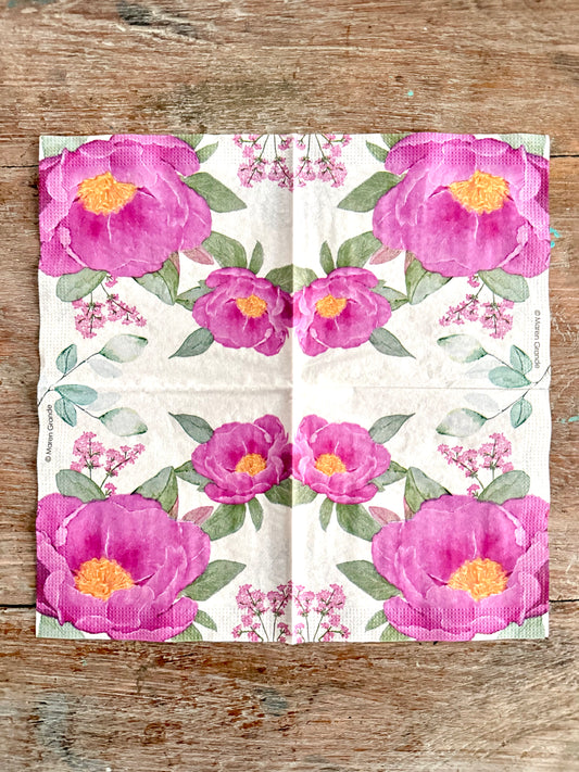 Designer Napkin-Rose Fantasy
