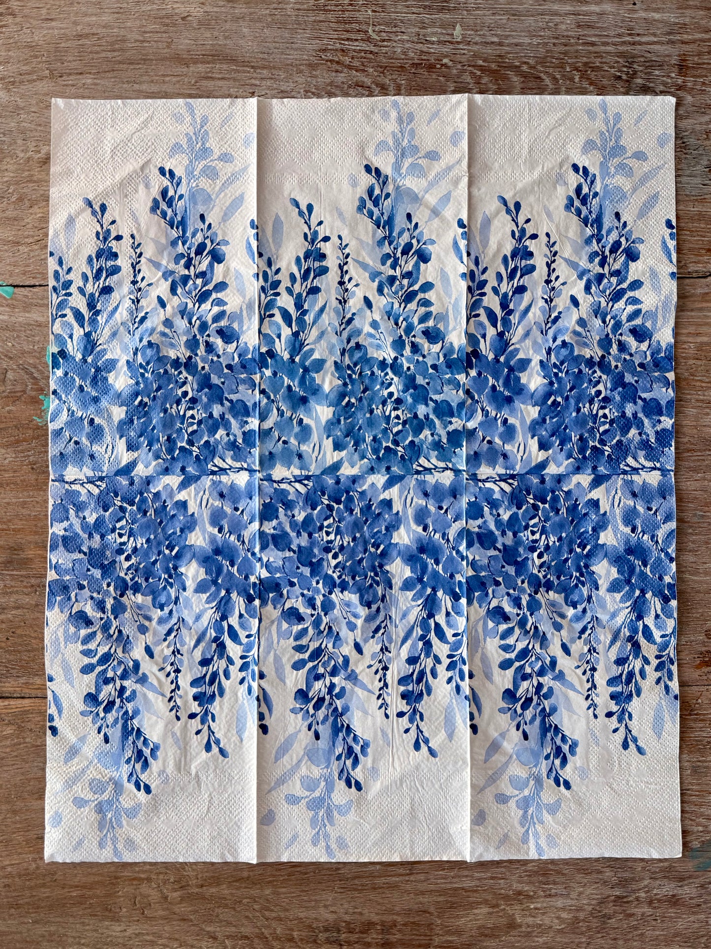 Napkin-Indigo Vines