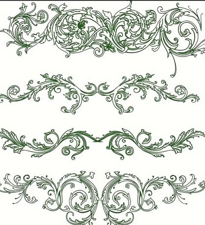 Stamp French Scrolls