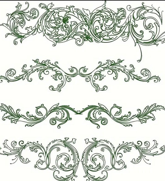 Stamp French Scrolls