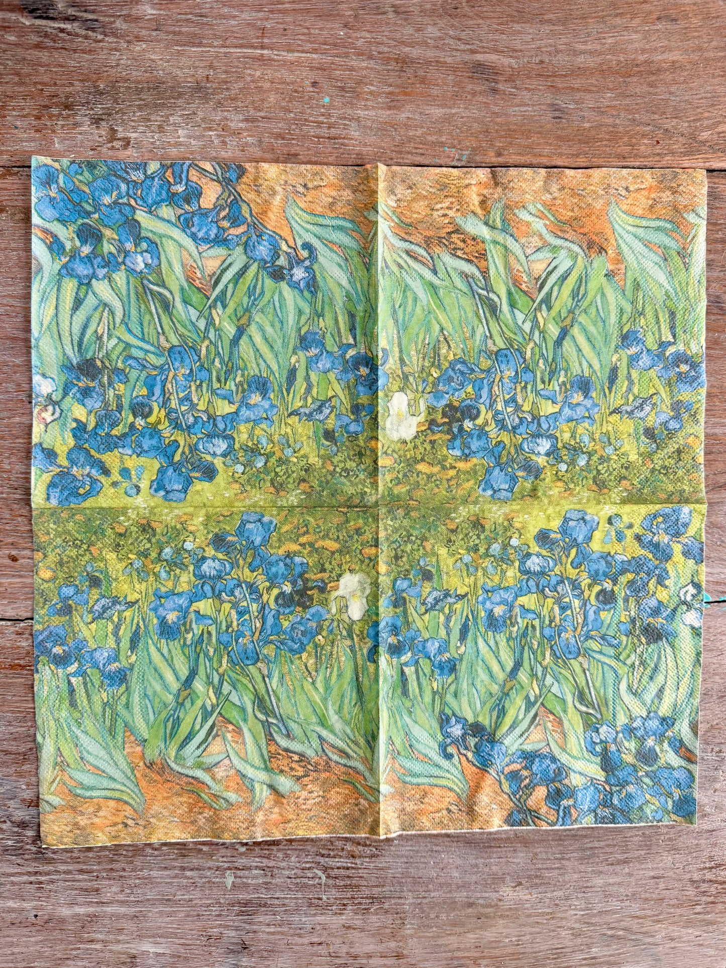Napkin- Van Goph Irises French Collection