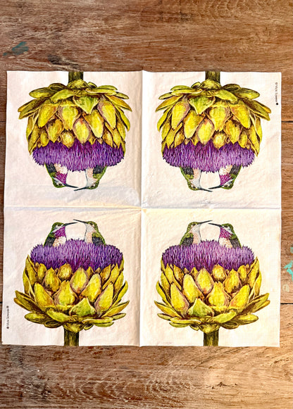 Designer Napkin-Love at First Artichoke