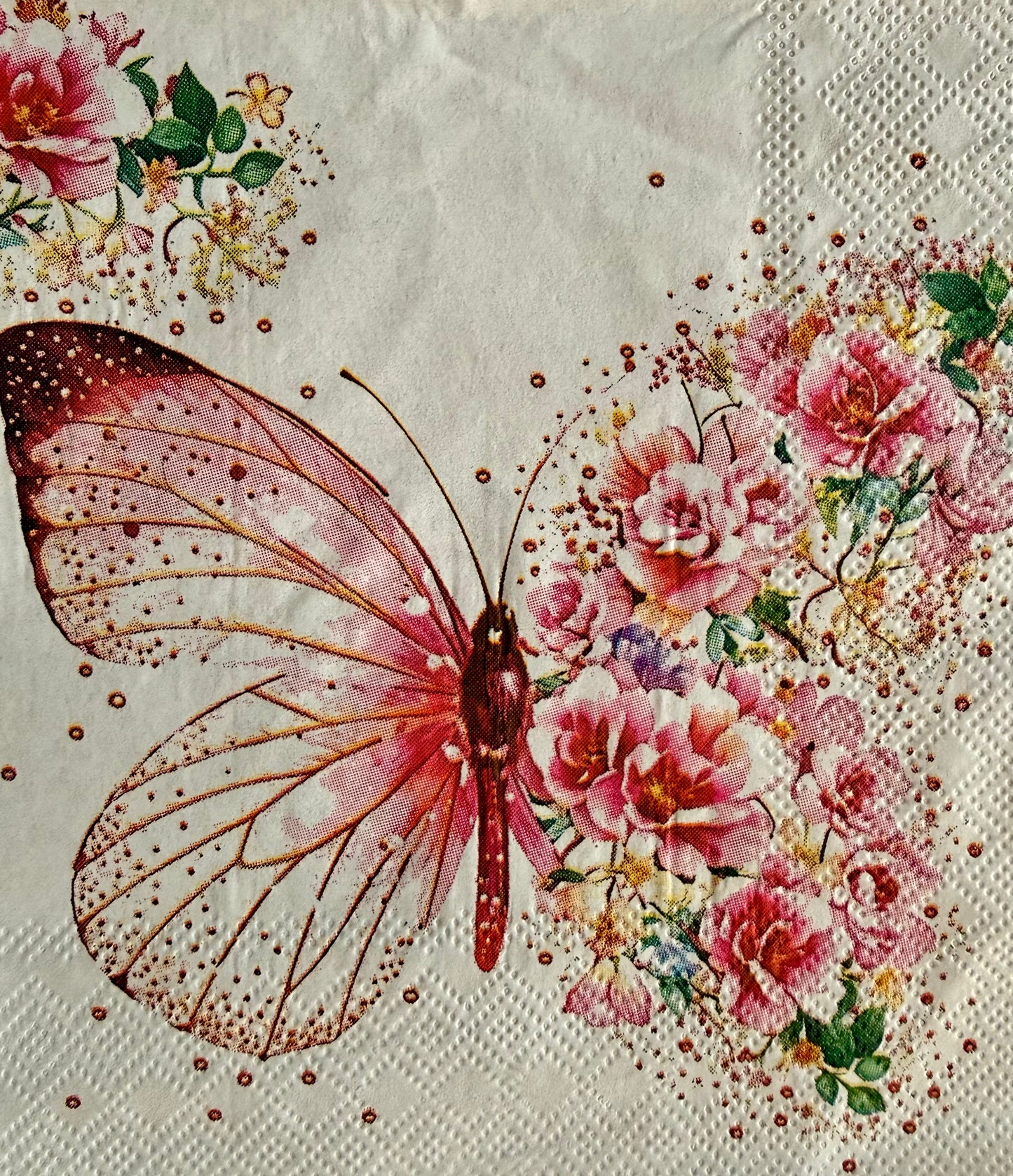 Napkin-Butterfly Blossoms