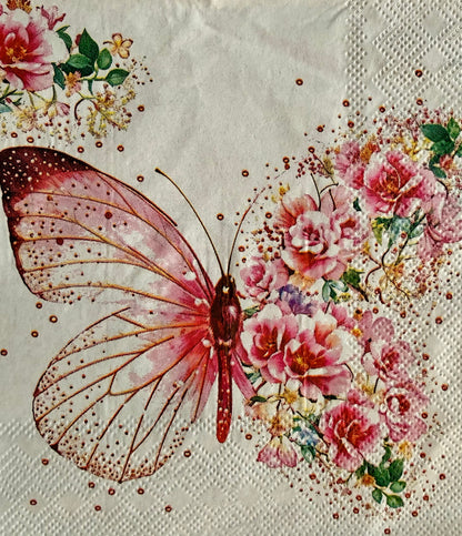 Napkin-Butterfly Blossoms