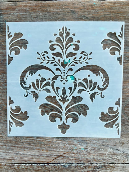Stencil-Damask designs