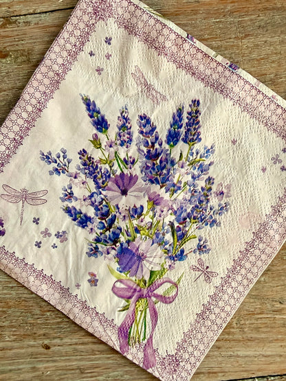 Napkin-Lavender delights