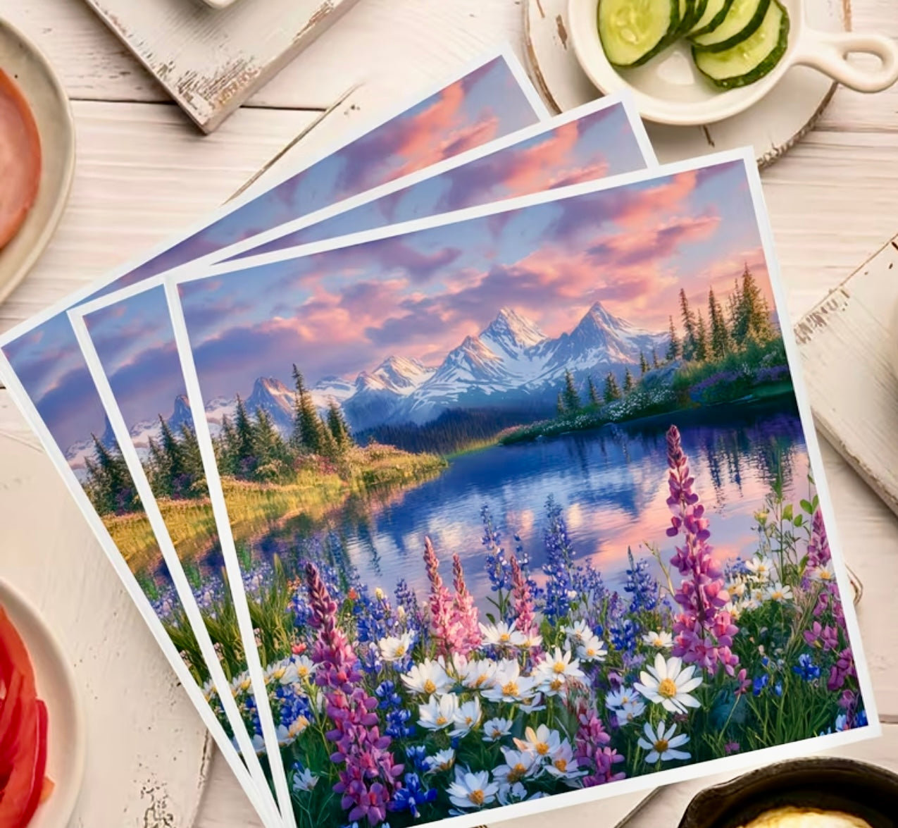 Napkin-Tekapo Lupins