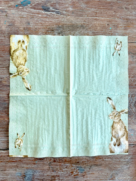 Designer Napkin-Hare