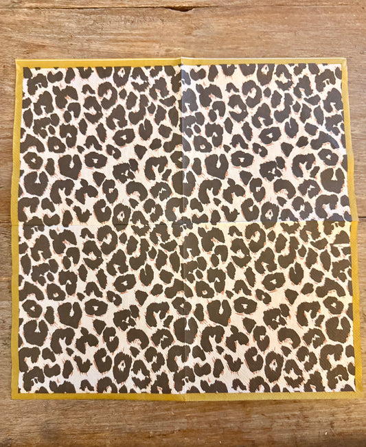 Napkin Tissue-Luxe Leopard Print