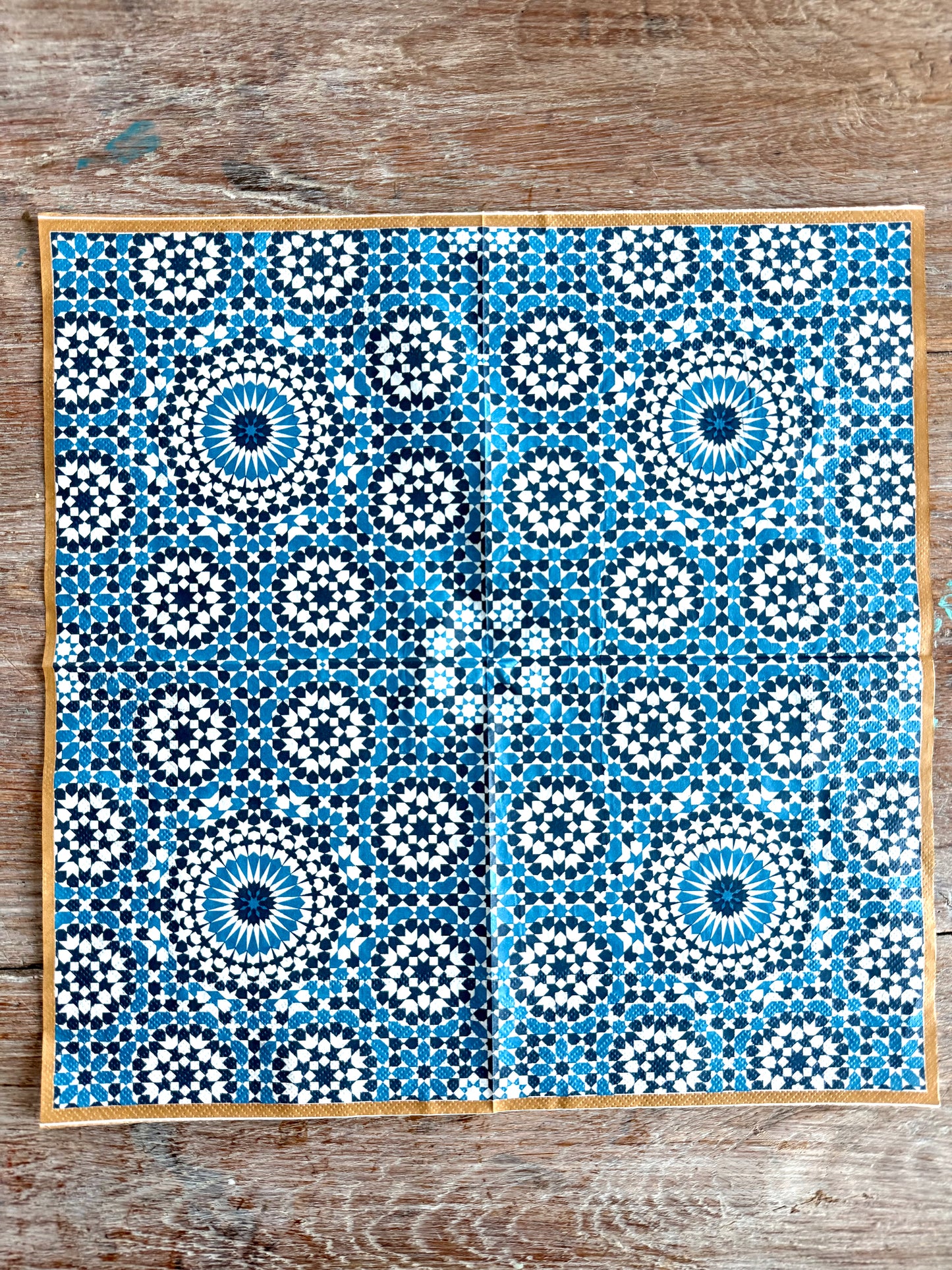Napkin-Blue Tile
