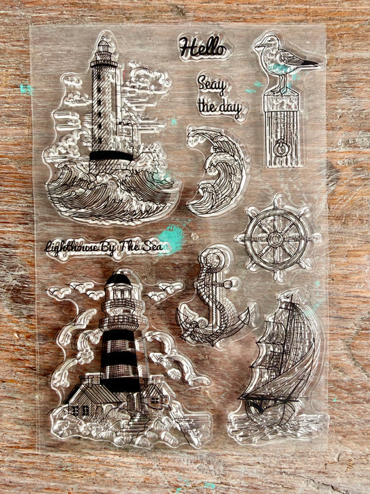 Stamps-Lighthouse by the Sea