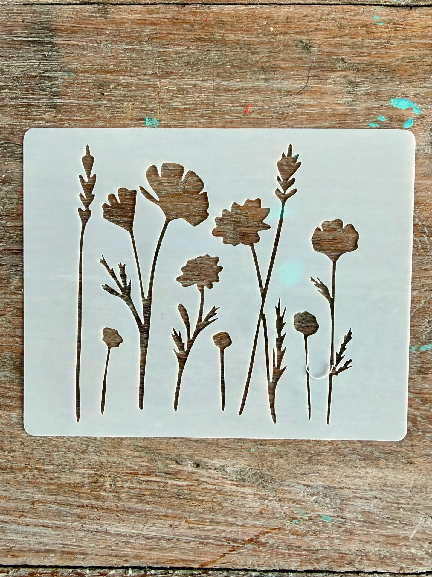 Stencil-Delicate Florals