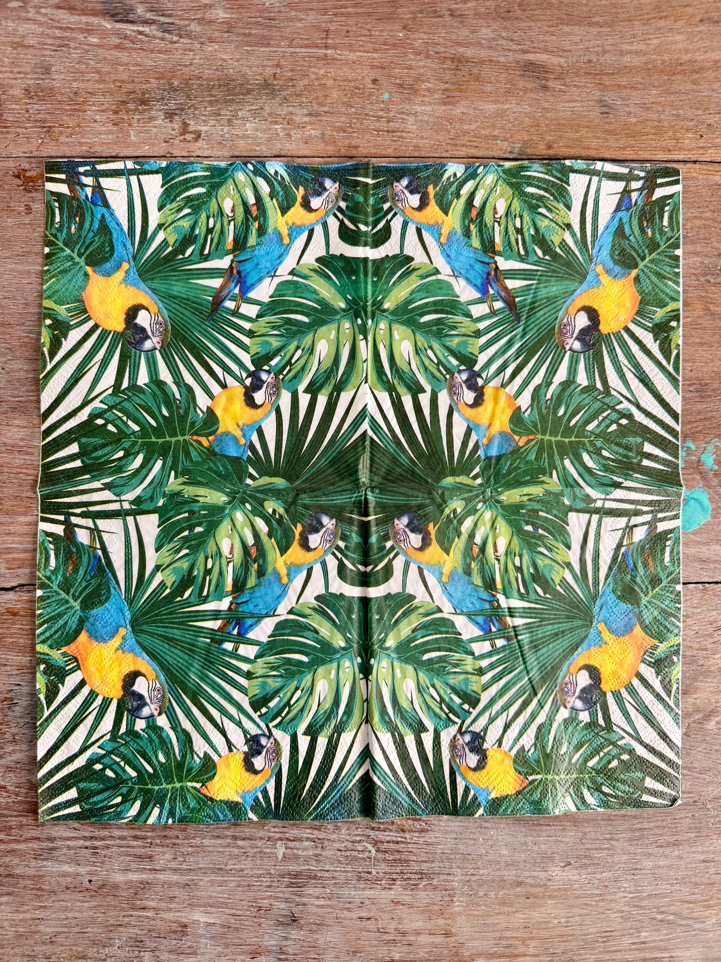 Napkin-Parrot Jungle-French Collection
