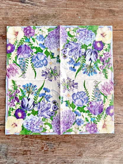 Designer Napkin-Shades of blue