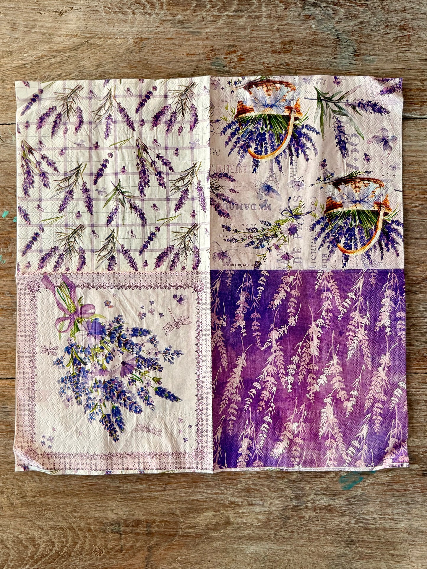 Napkin-Lavender delights