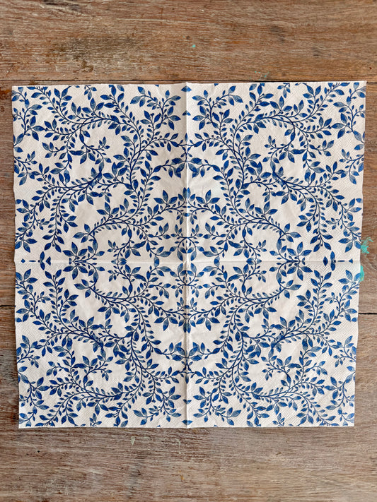 Napkin- Blue Vine