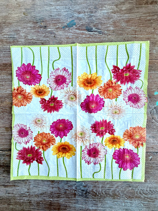 Designer Napkin-Gerbera