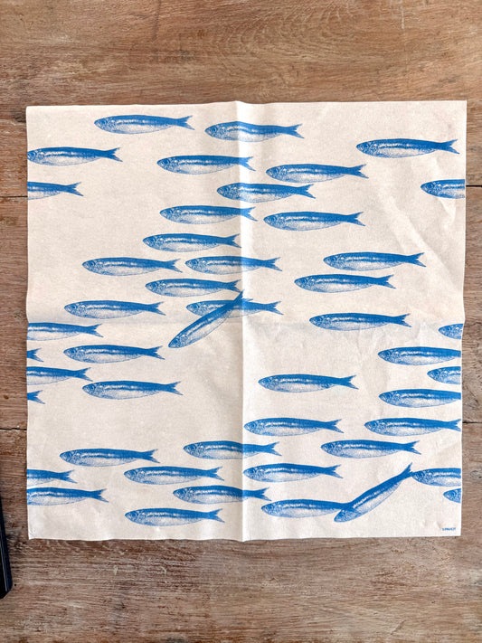 Linentex Napkin-Sardine School French Collection