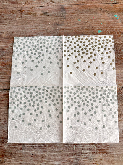 Napkin-Silver Confetti