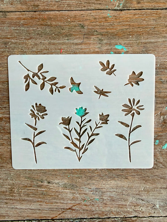 Stencil-Dragonfly, Bird Flora