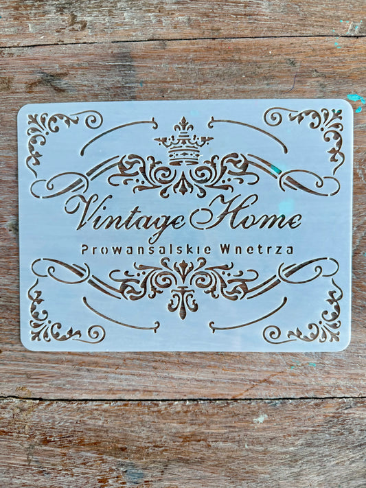 Stencil-Vintage Home