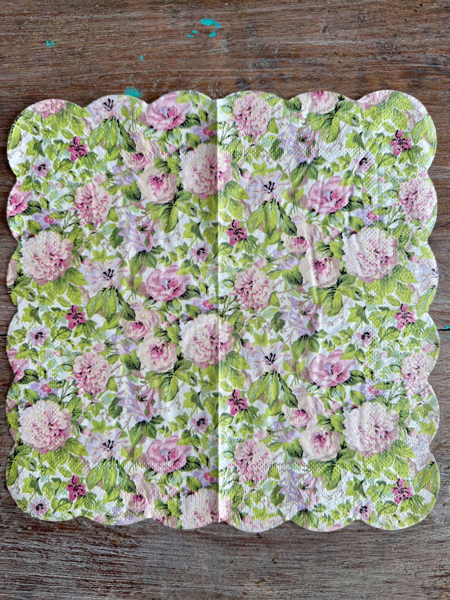 Napkin-Stunning florals