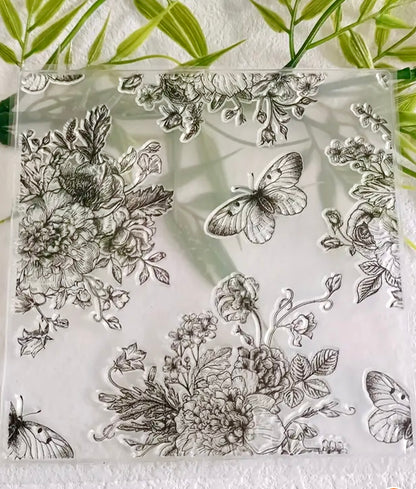 Stamp Butterfly Floral delight