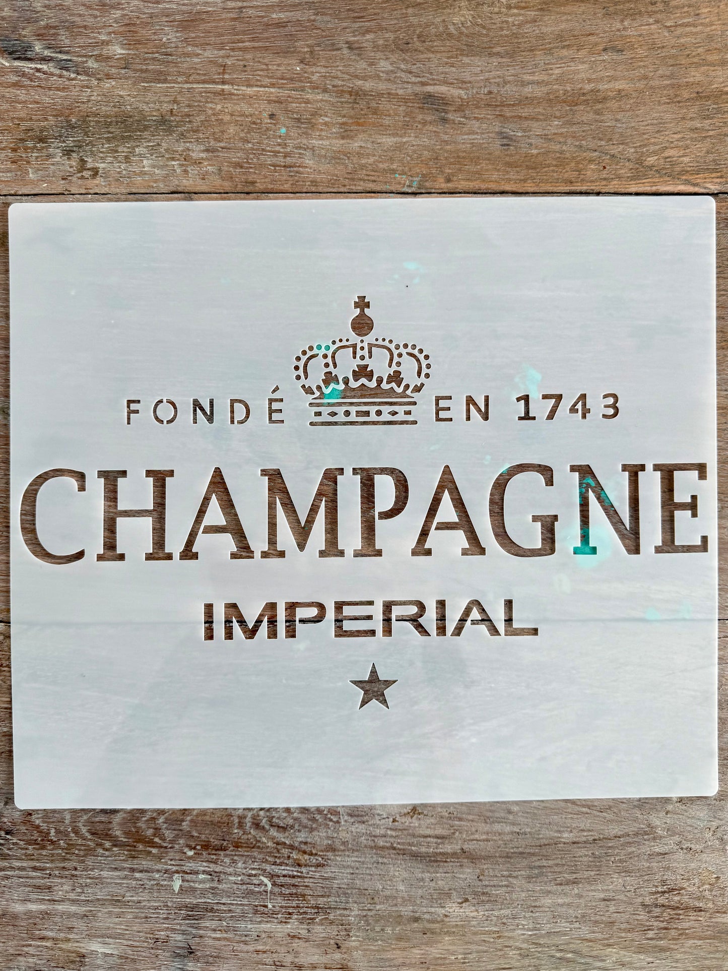 Stencil-Champagne Imperial-Extra Lge
