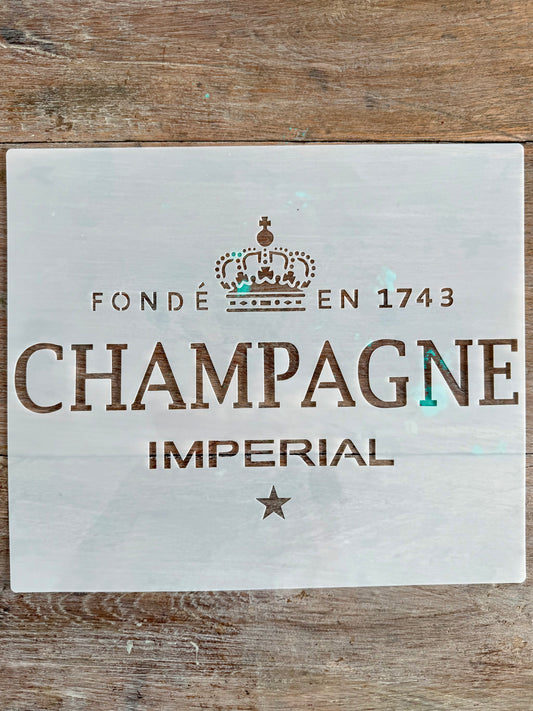 Stencil-Champagne Imperial-Extra Lge