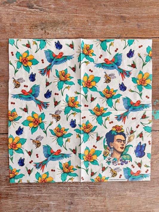 Napkin- Frida Kahlo Birds&Bees