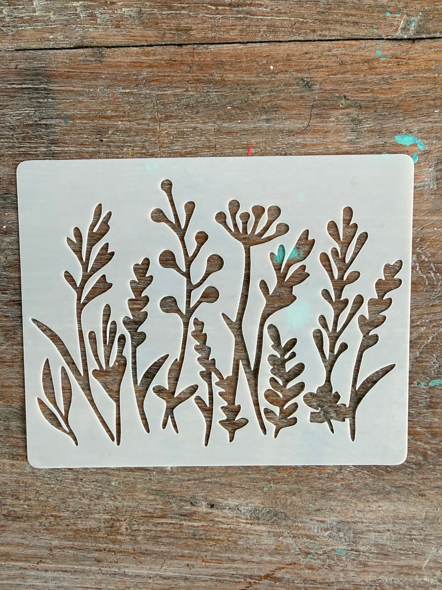 Stencil-Ocean Garden