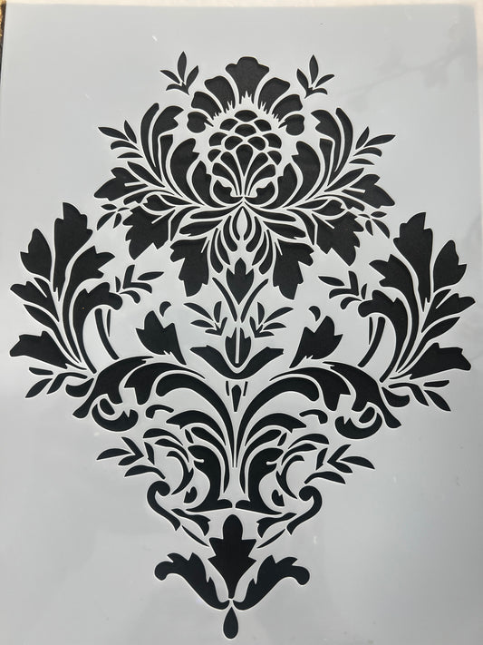 Stencil-French Bouquet A4