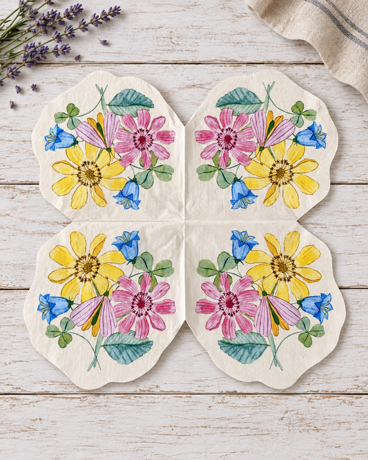 Napkin-Flower Bunch-French Collection