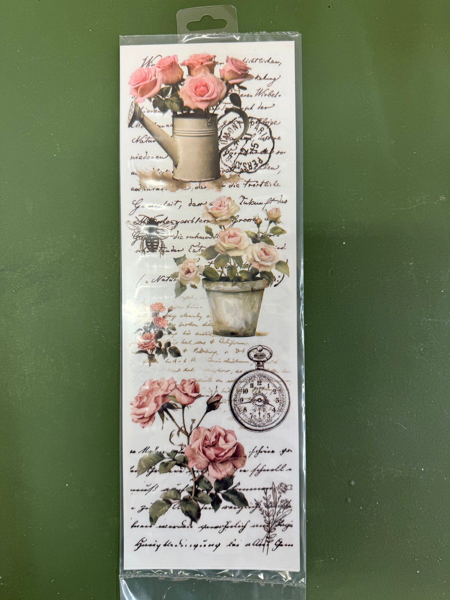 Transfer-2 pack Florals&Scripts-Pinks