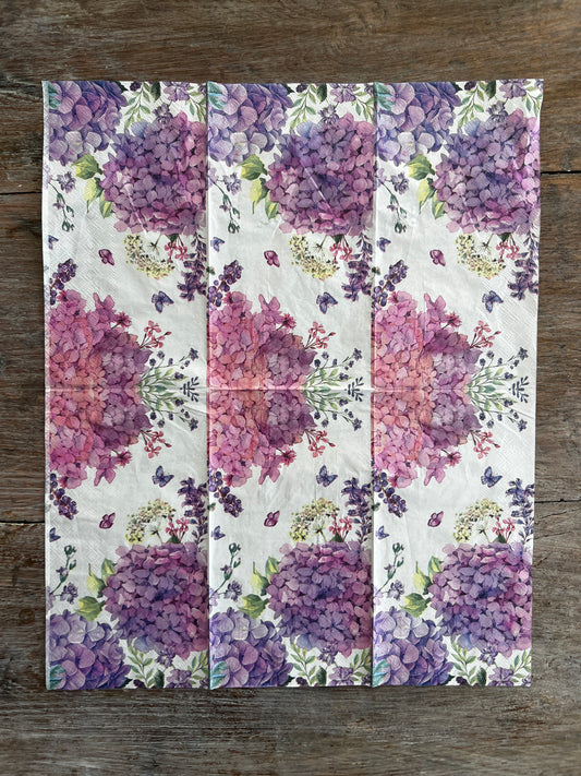 Hydrangea decoupage