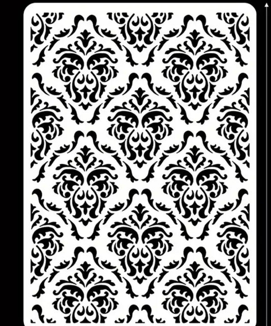 Stencil-Damask Wallpaper A5