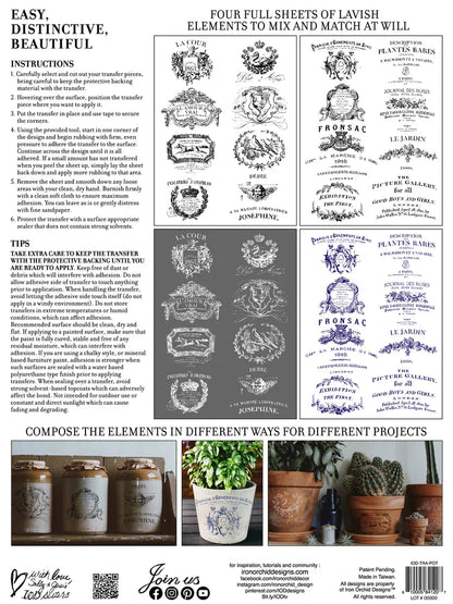 IOD Transfer: "TRADITIONAL POTS"