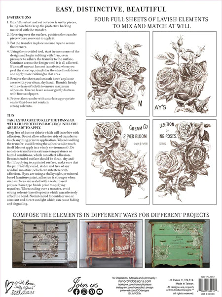 IOD Transfer "MAY'S ROSE'S"