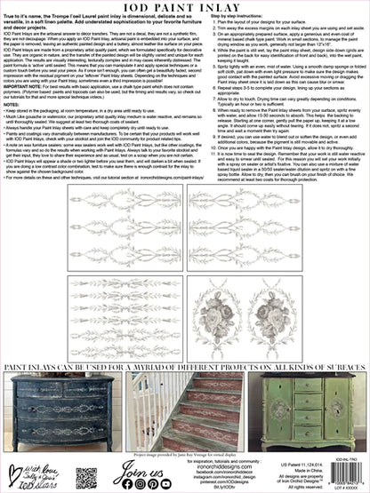 NEW: IOD Paint Inlay "Tromp L'oeil
