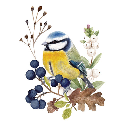 Designer Napkin-Bird in Nature