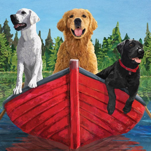 Designer Napkin-Gone Fishin