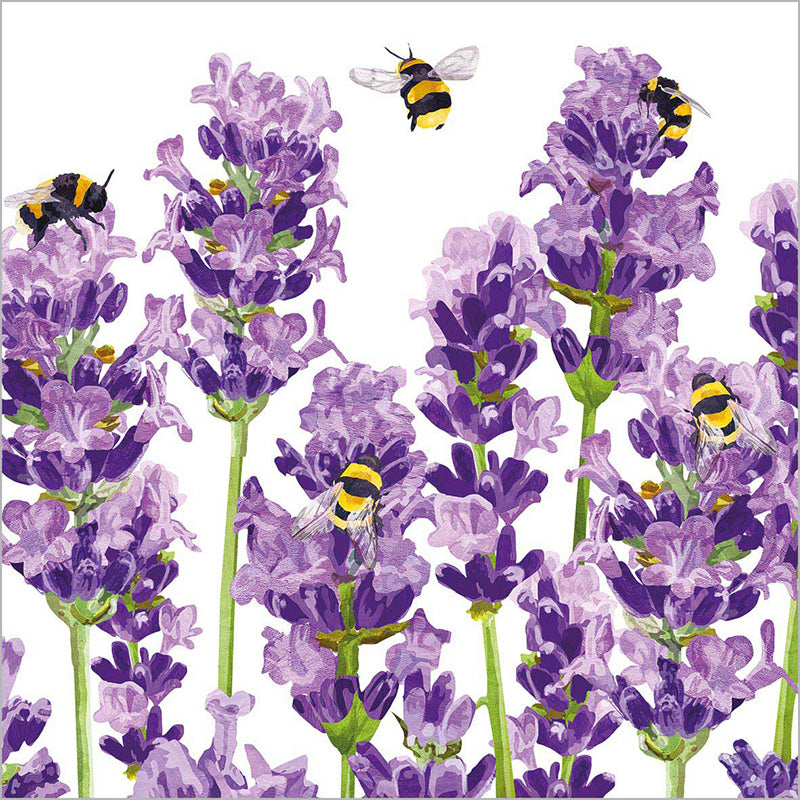 Designer Napkin-Bees Lavender large