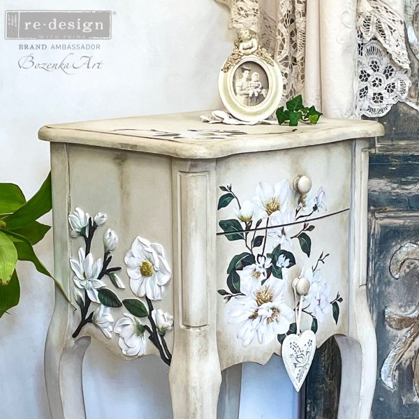 NEW:Re Design Decor mould - MAGNOLIA BLOOMS