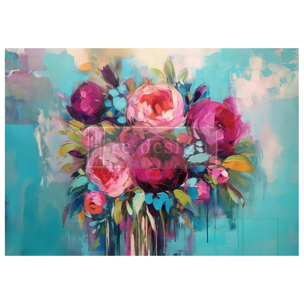 ReDesign Decoupage Fiber Tissue  Burst of Color A1
