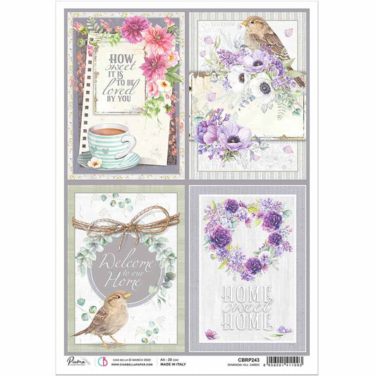 CB Rice paper- Sparrow Hill Cards A4 NEW