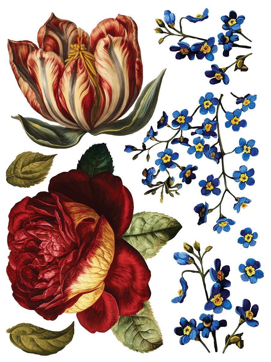 IOD Furniture Transfer-Collage de Fleurs