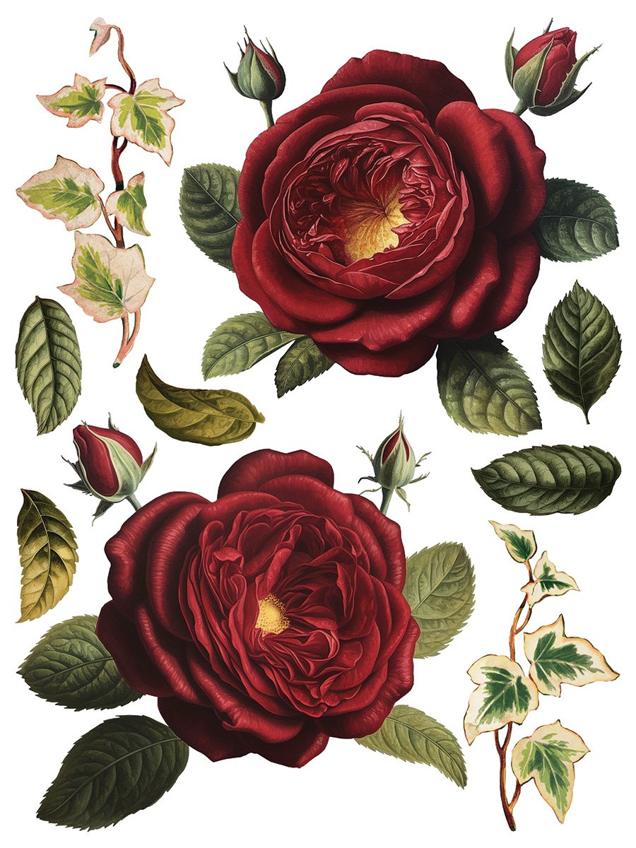 IOD Furniture Transfer-Collage de Fleurs